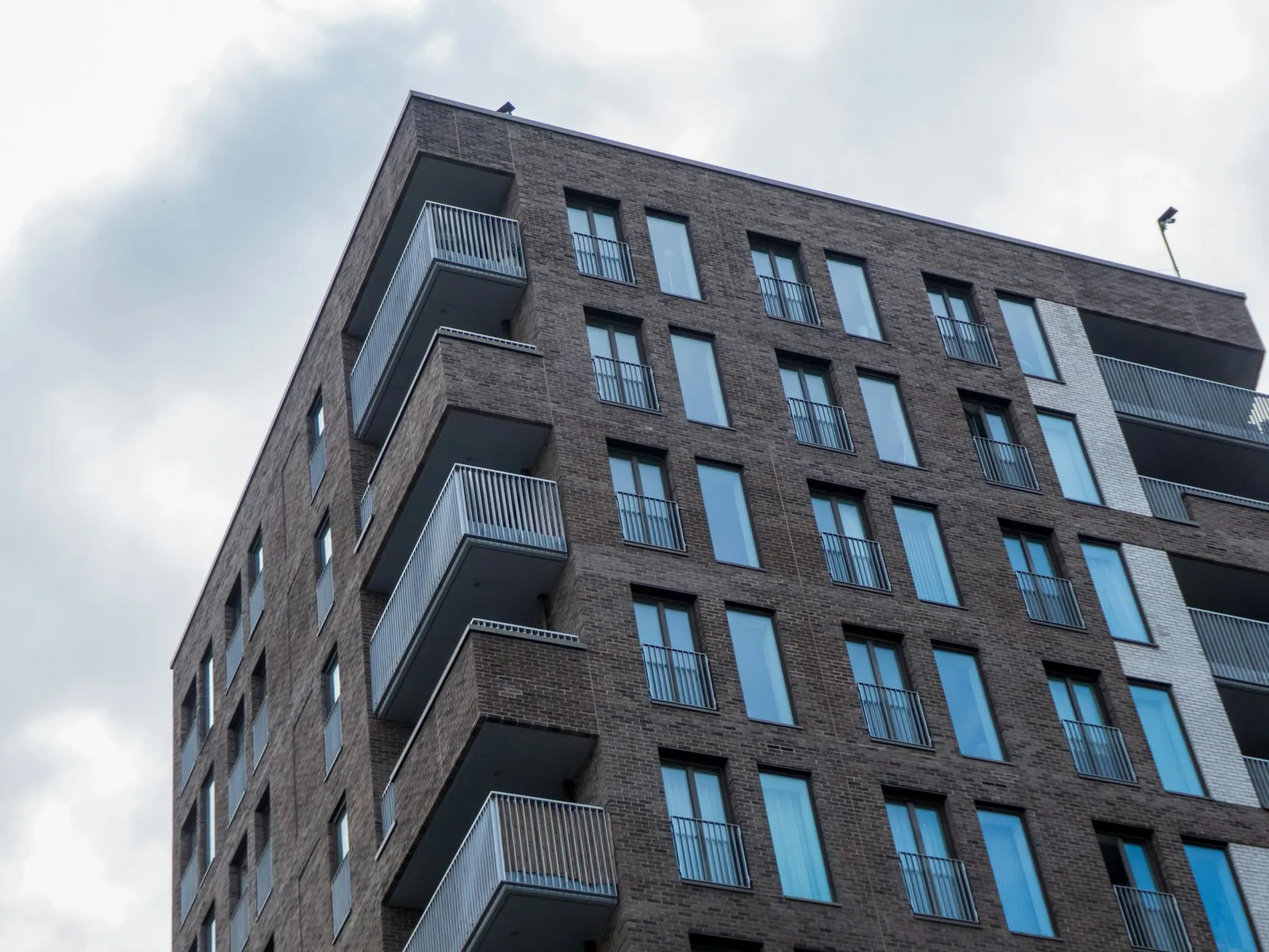 New apartment blocks and busy streets around Canning Town in East London
